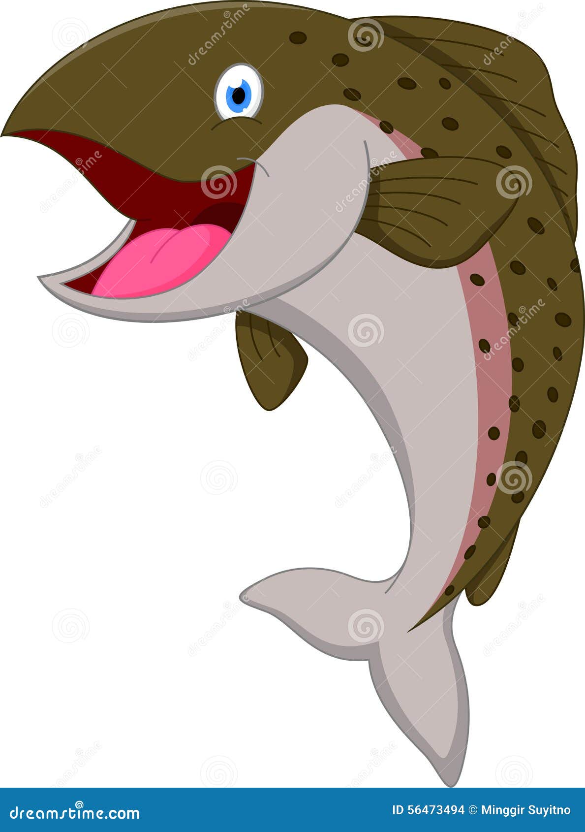 salmon fish cartoon