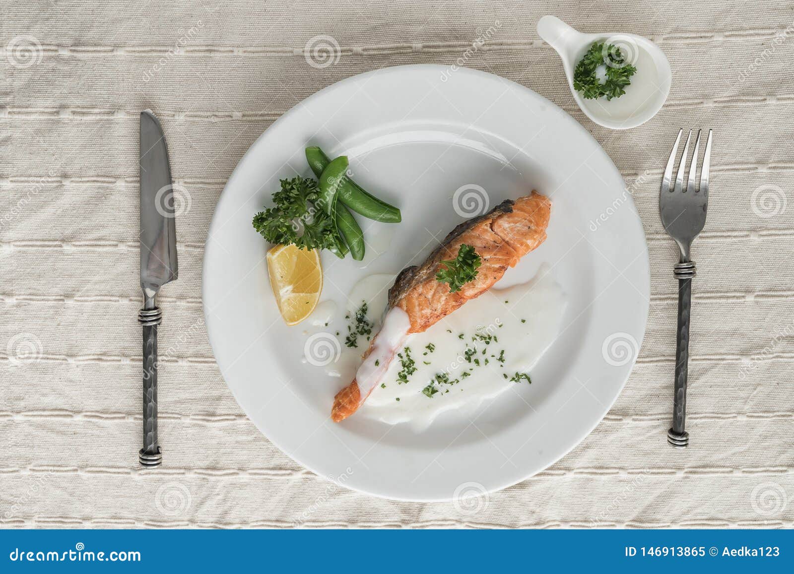 Salmon Fish Fillet Grilled Steak Stock Image - Image of lunch, grill ...