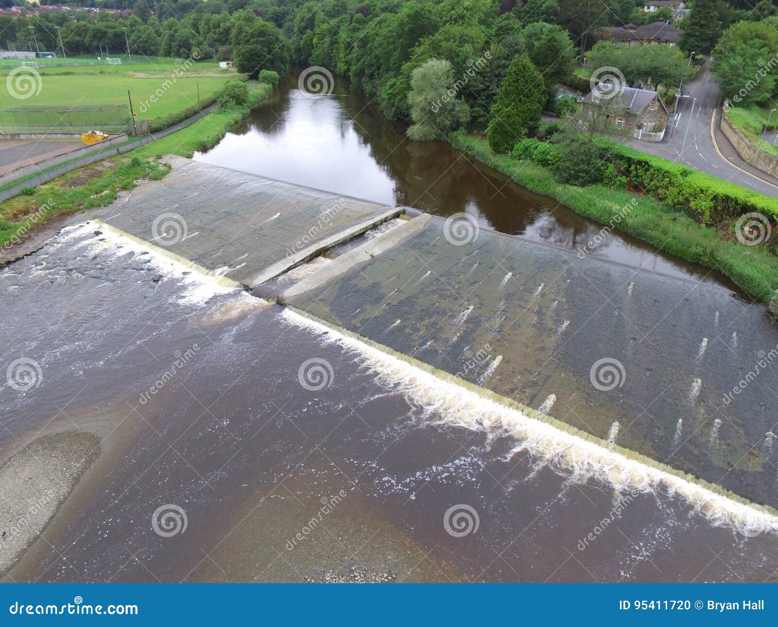 Salmon Ladder stock photo. Image of teviot, river, waterway 95411720