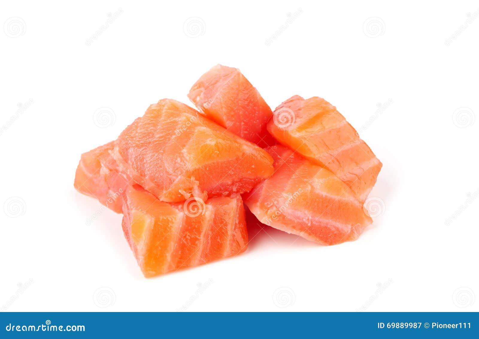 Salmon stock image. Image of orange, meat, chunks, salt 69889987