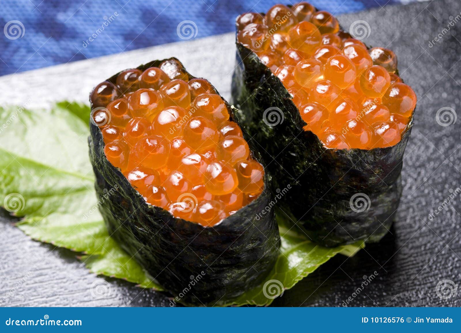 Salmon roe roll stock photo. Image of healty, food, japan 10126576