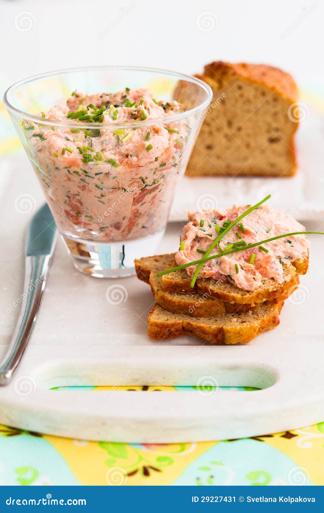 Salmon spread stock image. Image of toast, seafood, salmon 29227431