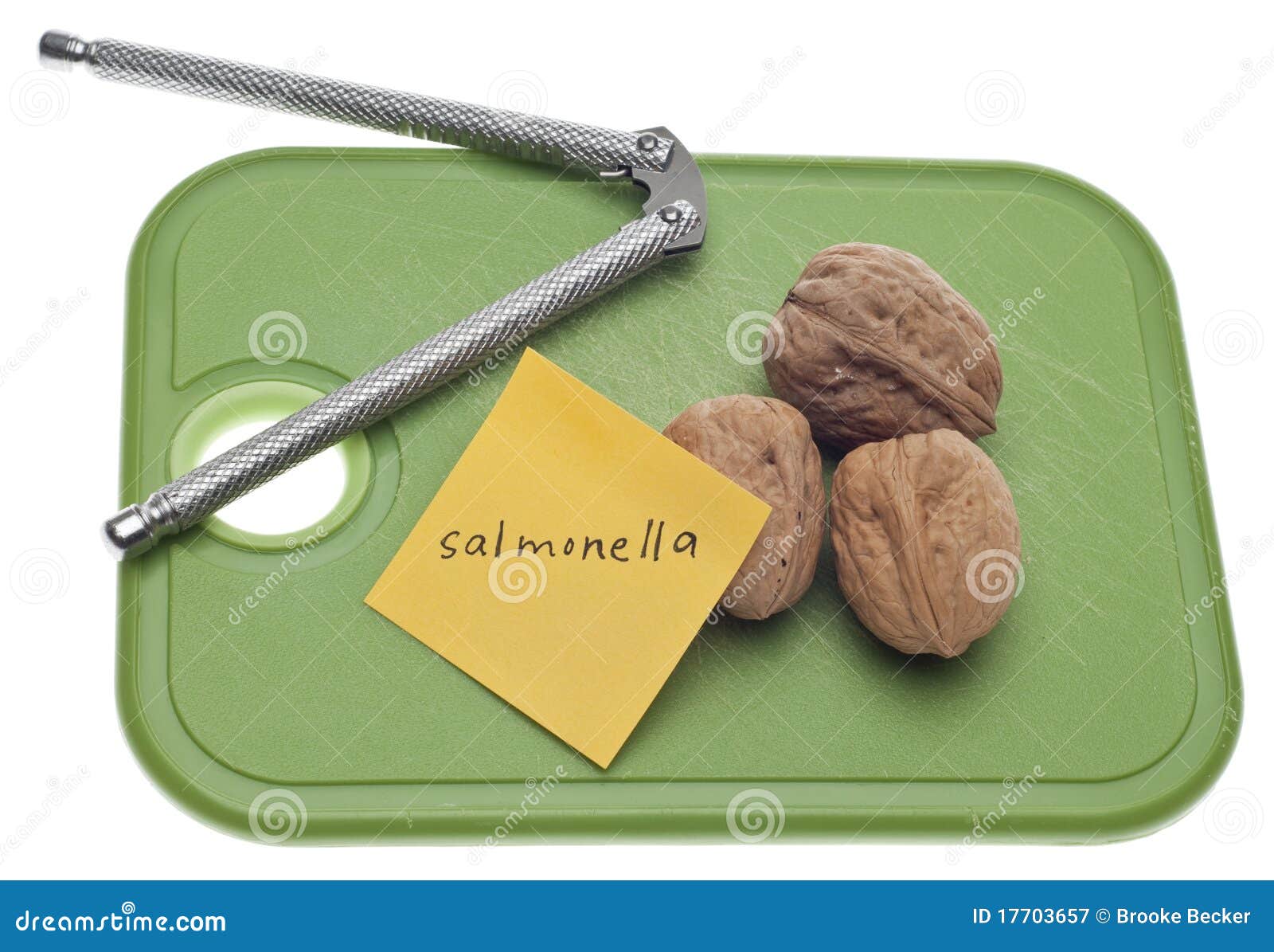 Salmonella Warning stock image. Image of safety, note 17703657