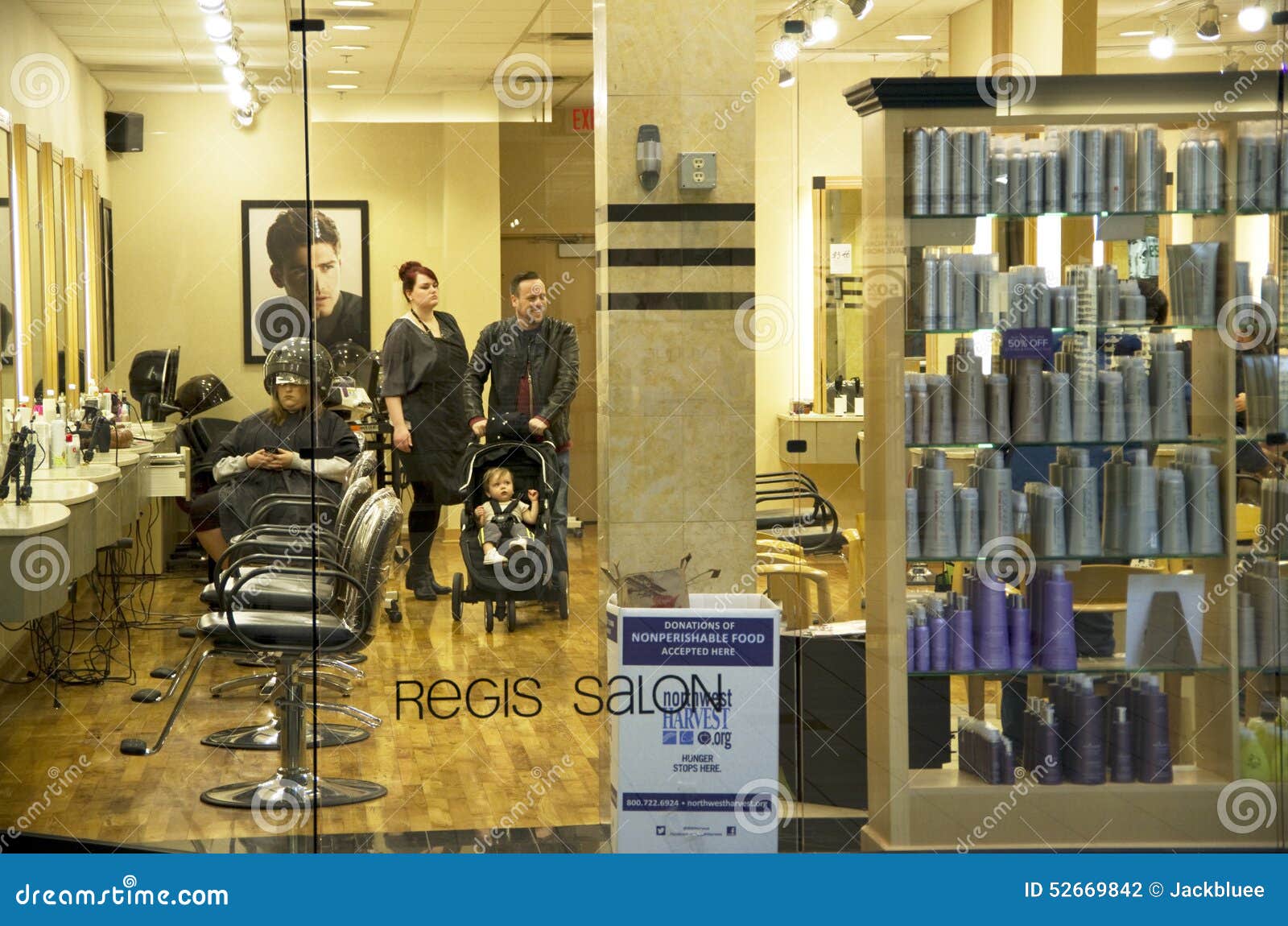 Interior of empty modern hair and beauty salon stock photo image ... Interior salon