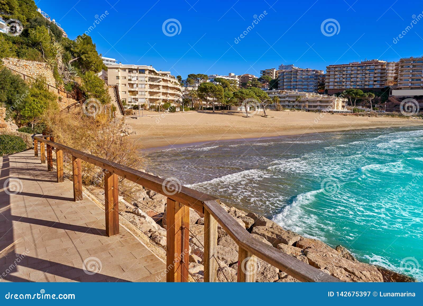 salou platja capellans beach in tarragona