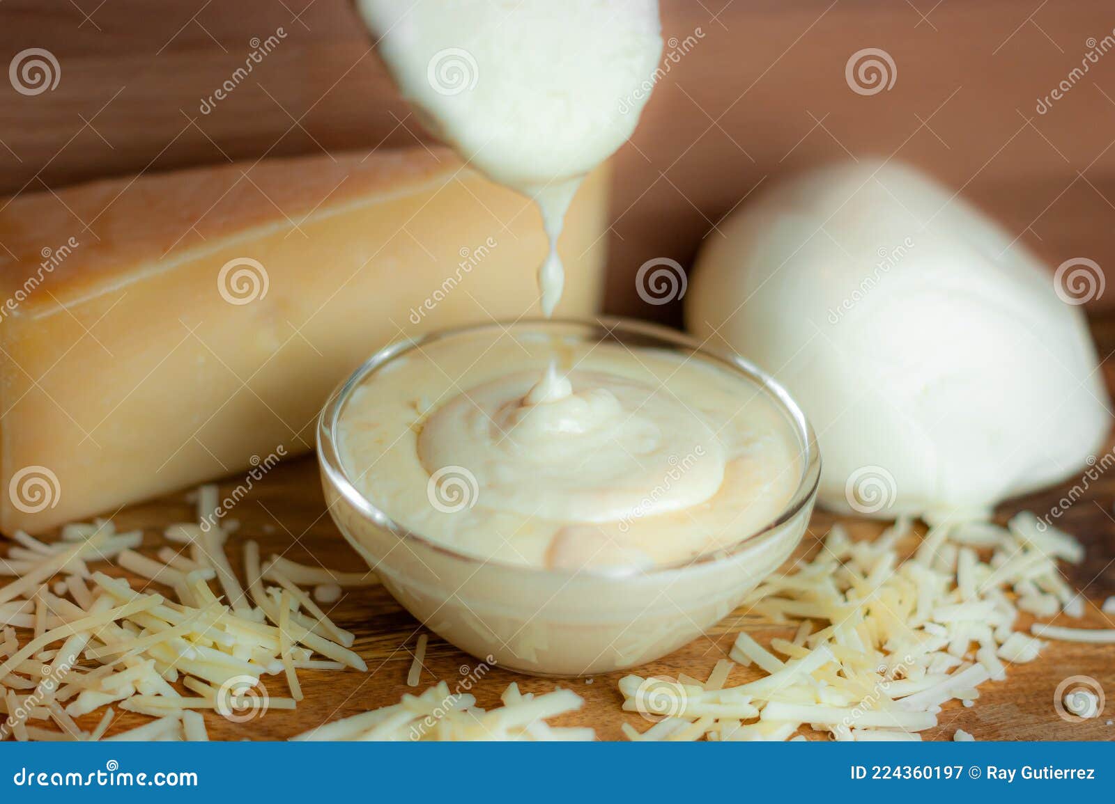 Salsa De Queso Salsa Italiana Comida Italiana Imagen de archivo