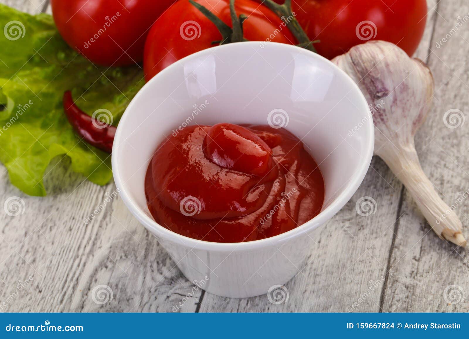 Salsa de tomate ketchup foto de archivo. Imagen de rojo 159667824