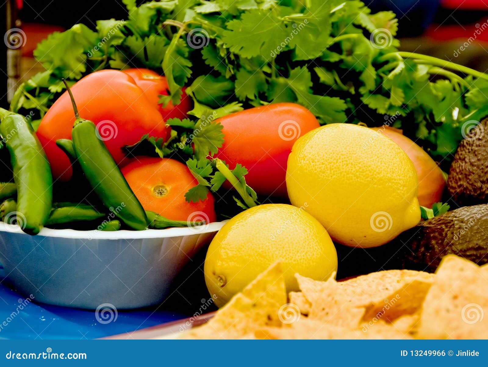 Salsa ingredients stock photo. Image of snack, green 13249966