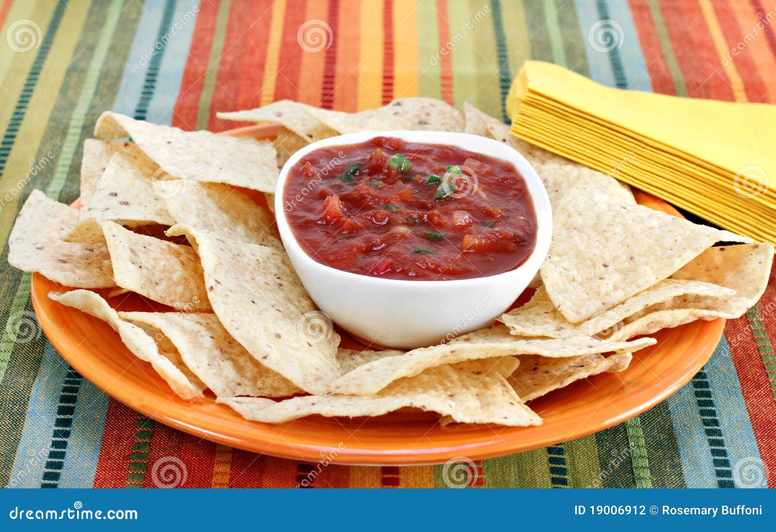 Salsa and Tortilla Chips stock photo. Image of appetizing 19006912