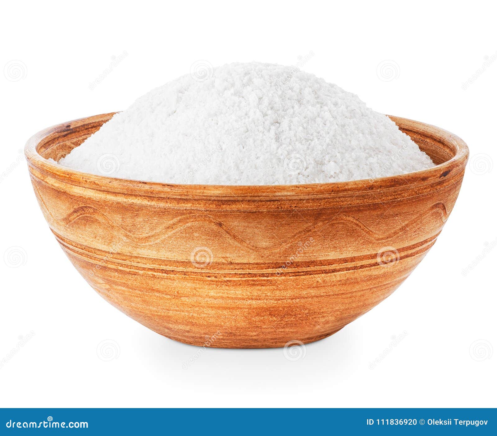Salt in bowl stock photo. Image of background, closeup 111836920