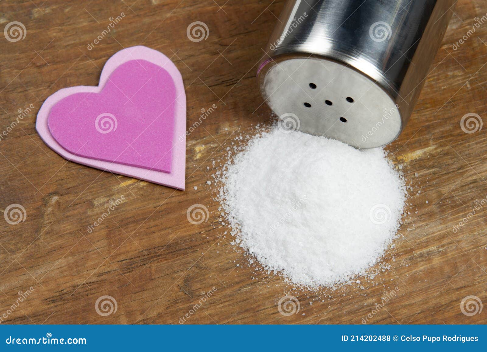Concept of Salt Causing High Blood Pressure Stock Photo Image of