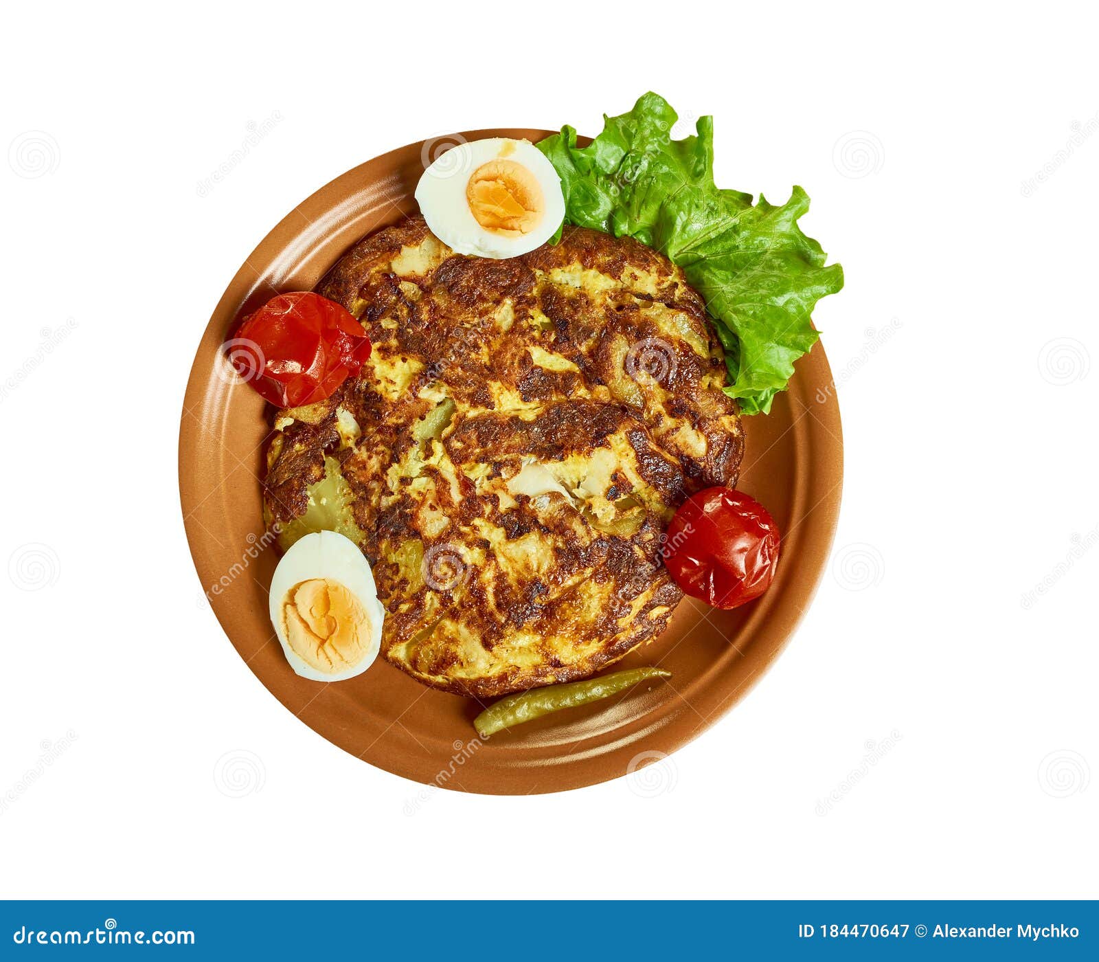 Salt cod tortilla stock image. Image of homemade, fish 184470647
