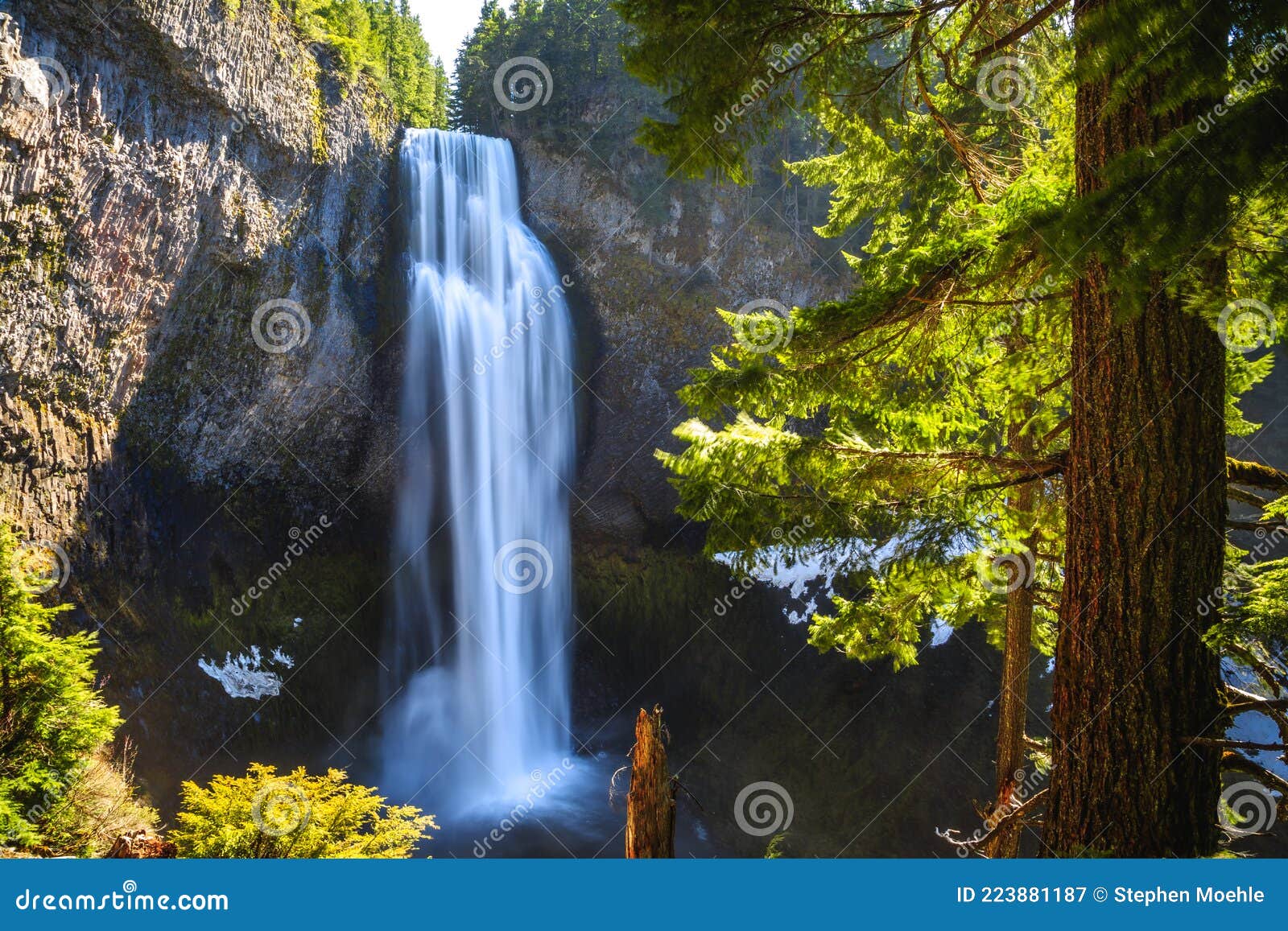 Salt Creek Falls, Willamette National Forest, Oregon Stock Image