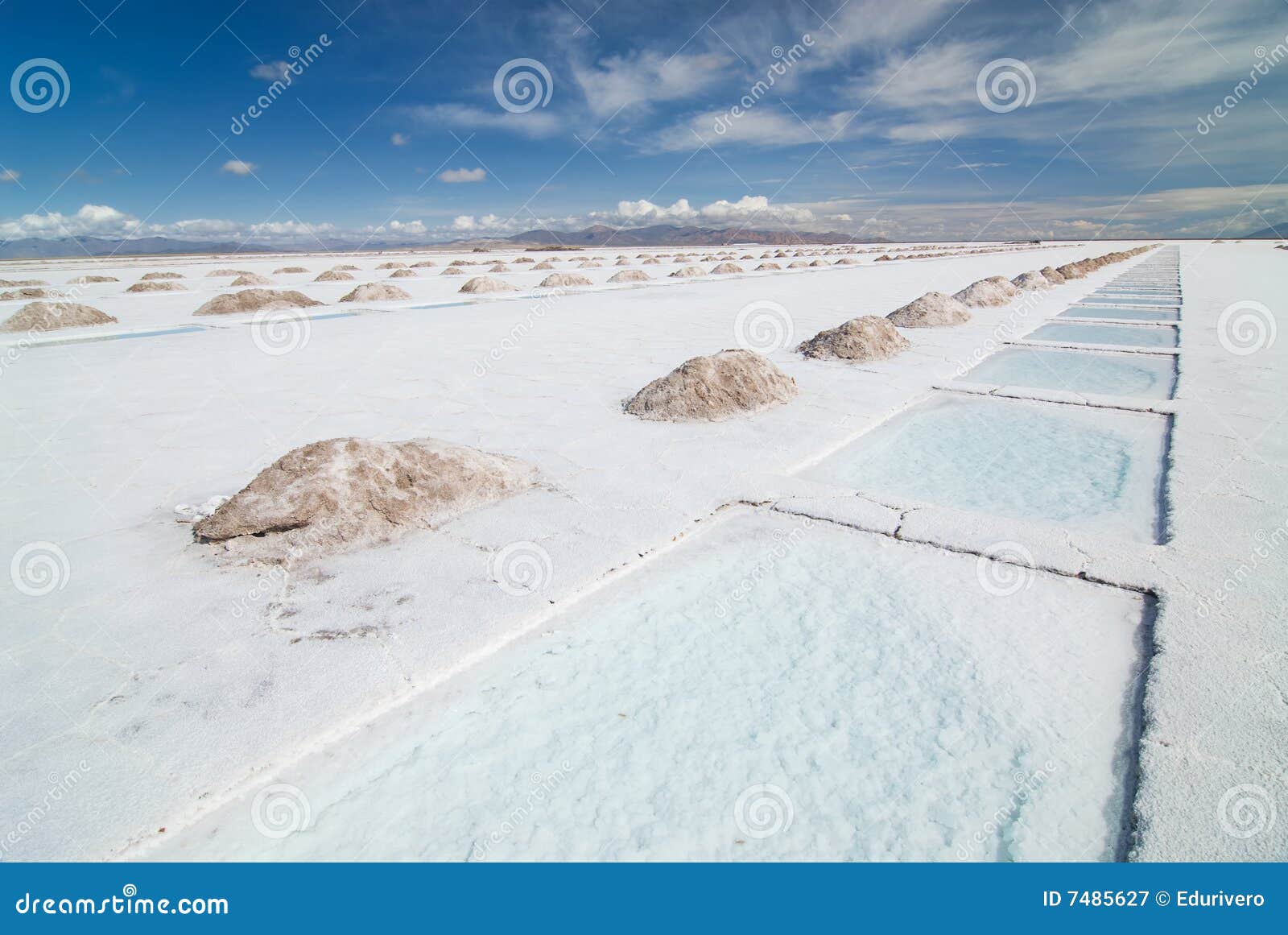 salt extraction pools in salinas grandes