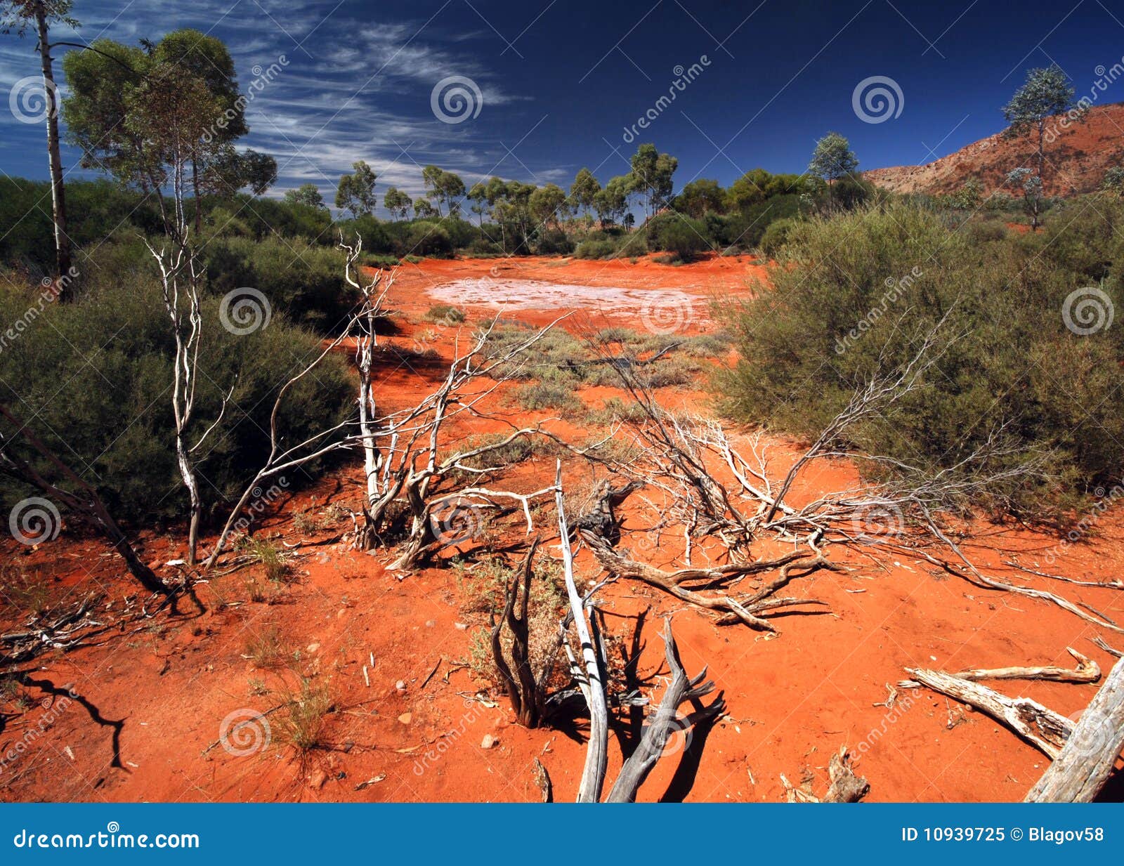 salt lake in australian desert
