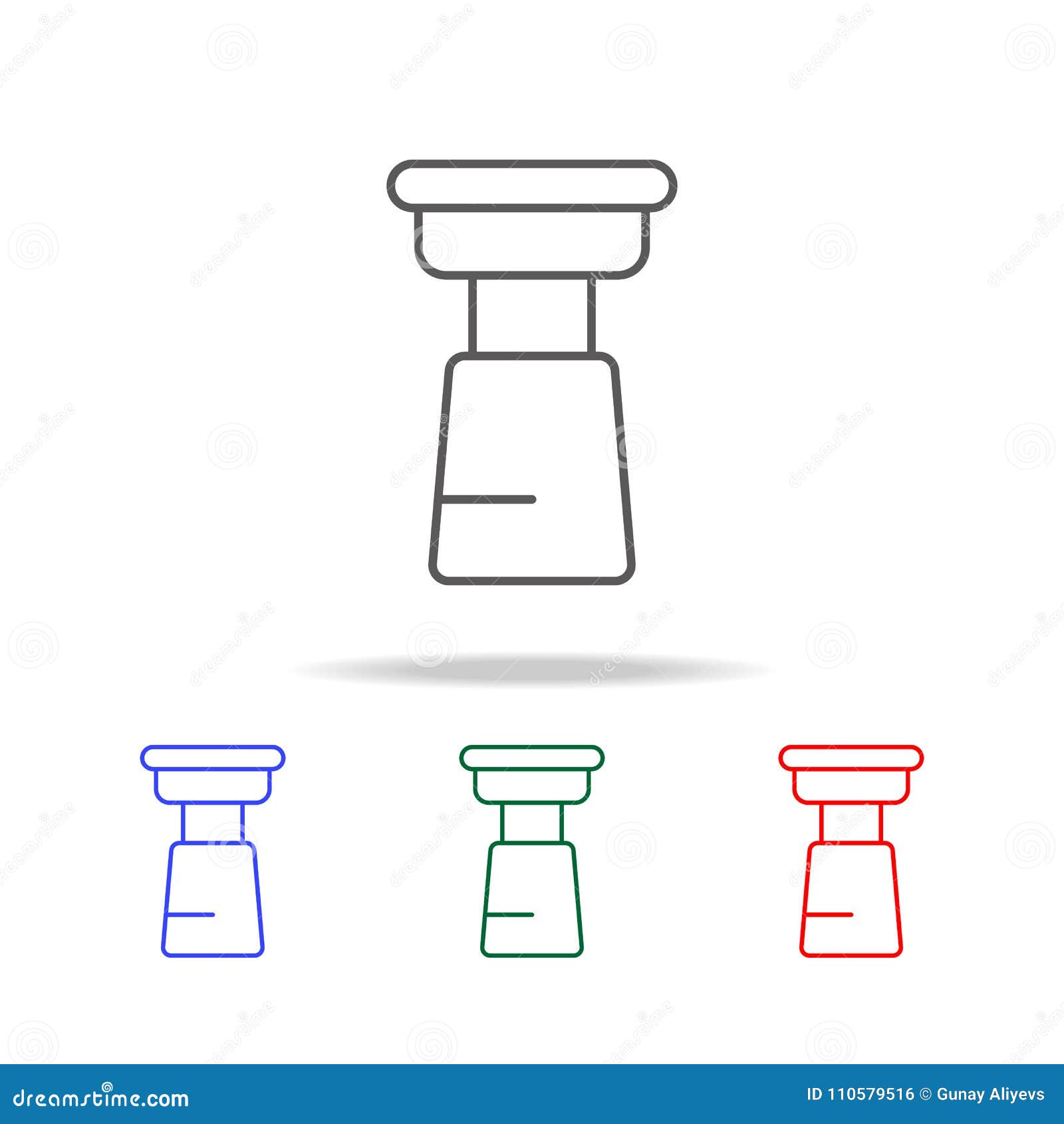 Salt Maid Icon Elements In Multi Colored Icons For Mobile