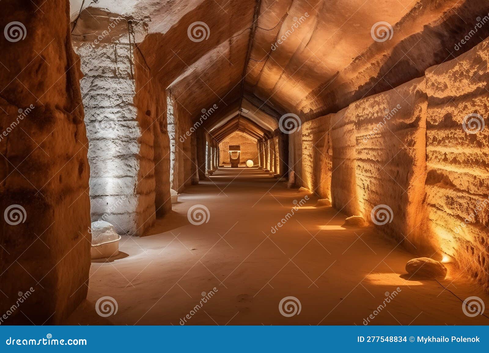salt mines underground. neural network ai generated