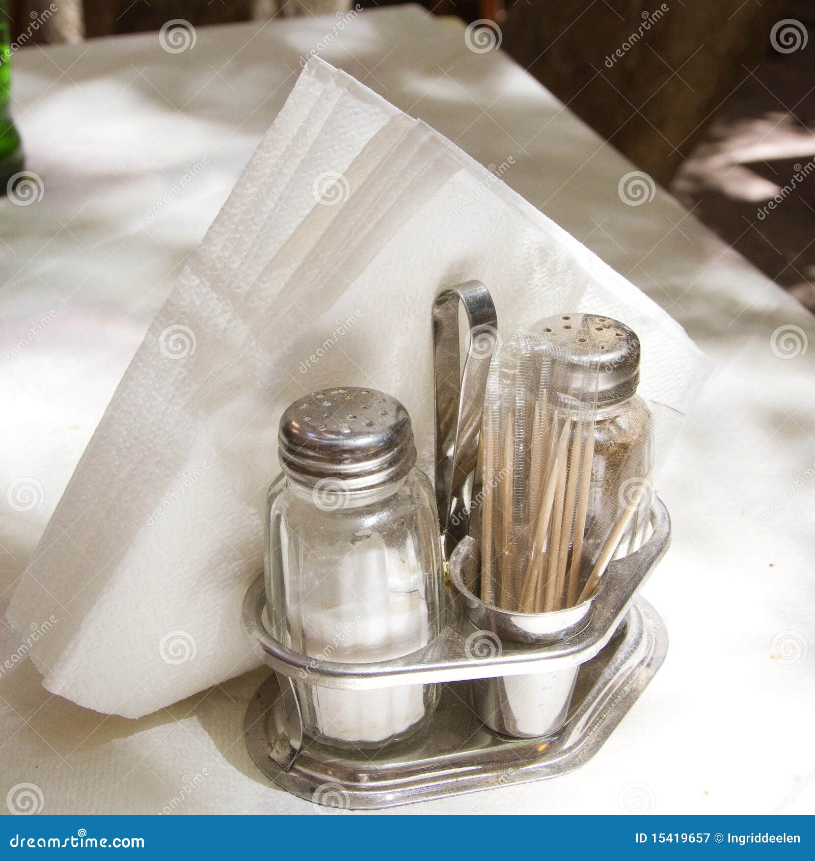 Salt and pepper stock image. Image of pepper, toothpicks 15419657