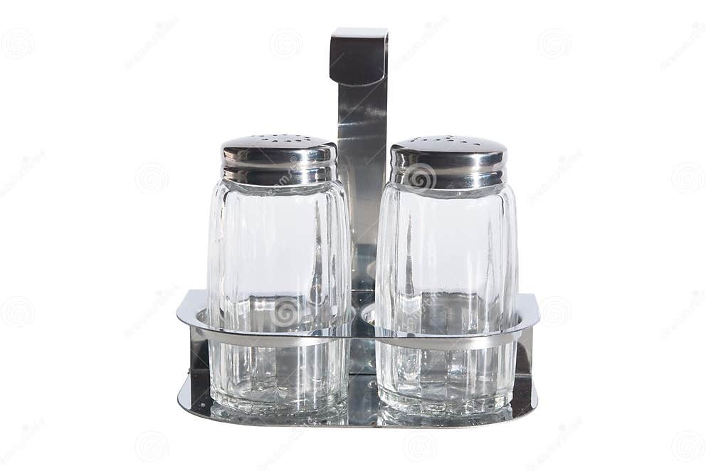 Salt and pepper jars stock photo. Image of steel, container 6943906