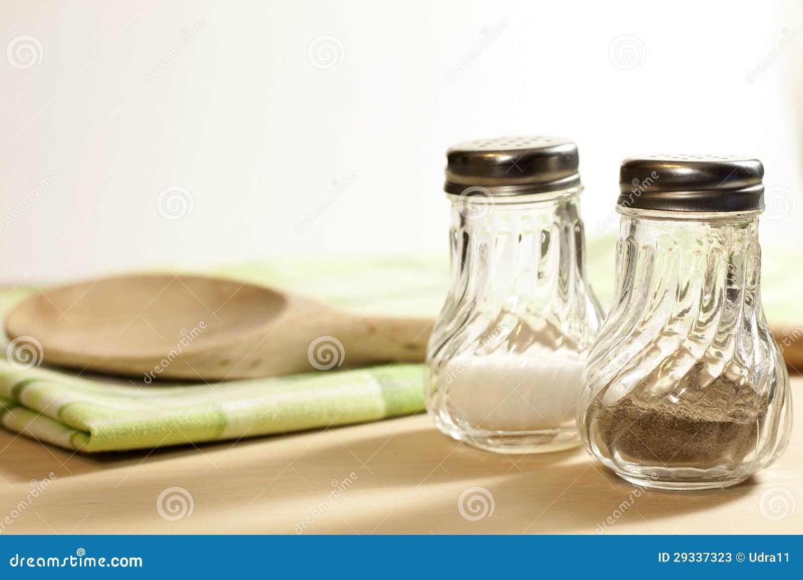 Salt and Pepper in the Kitchen Stock Image Image of close, glass