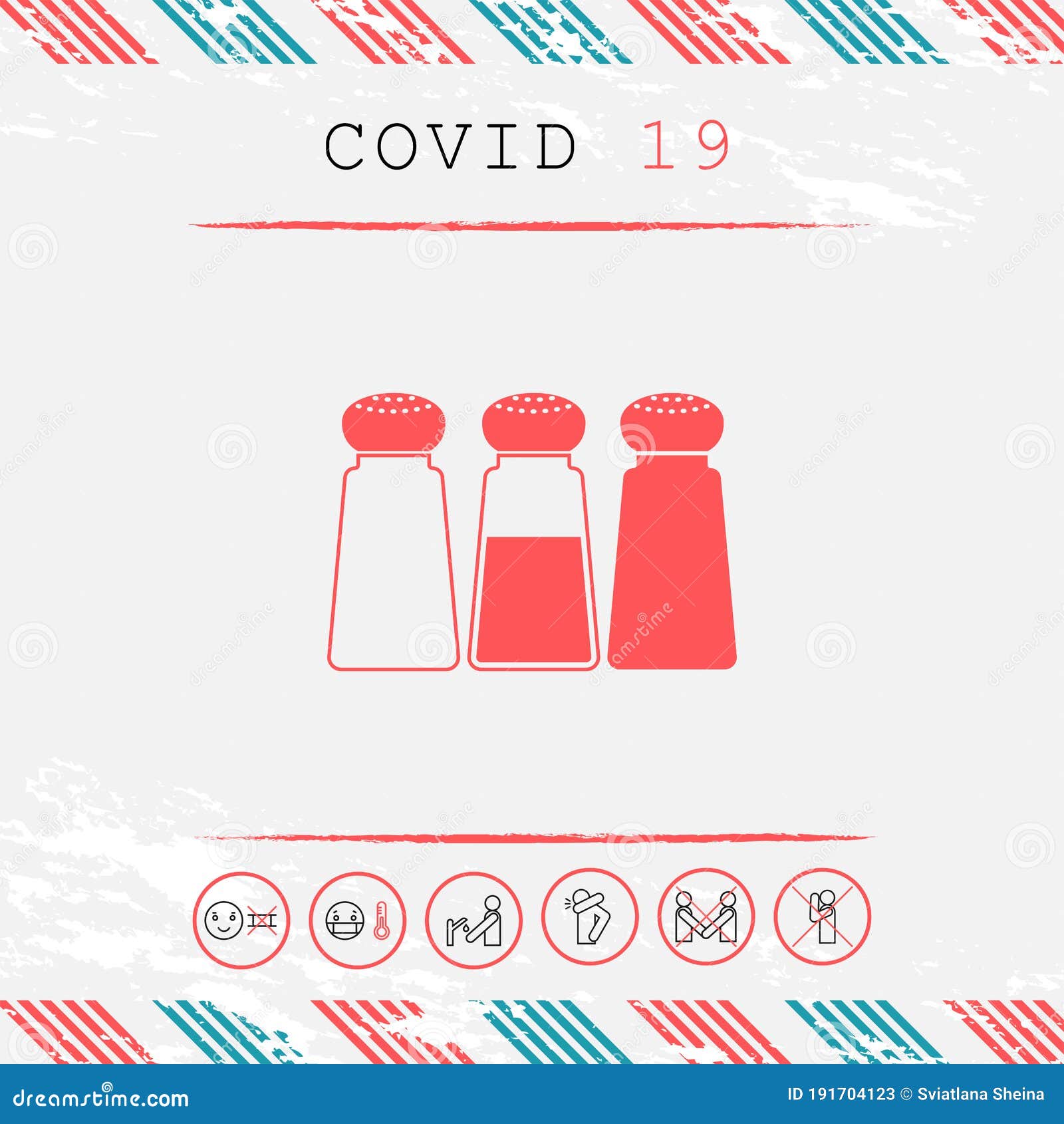 Salt or Pepper Shakers Set. Graphic Elements for Your Design Stock