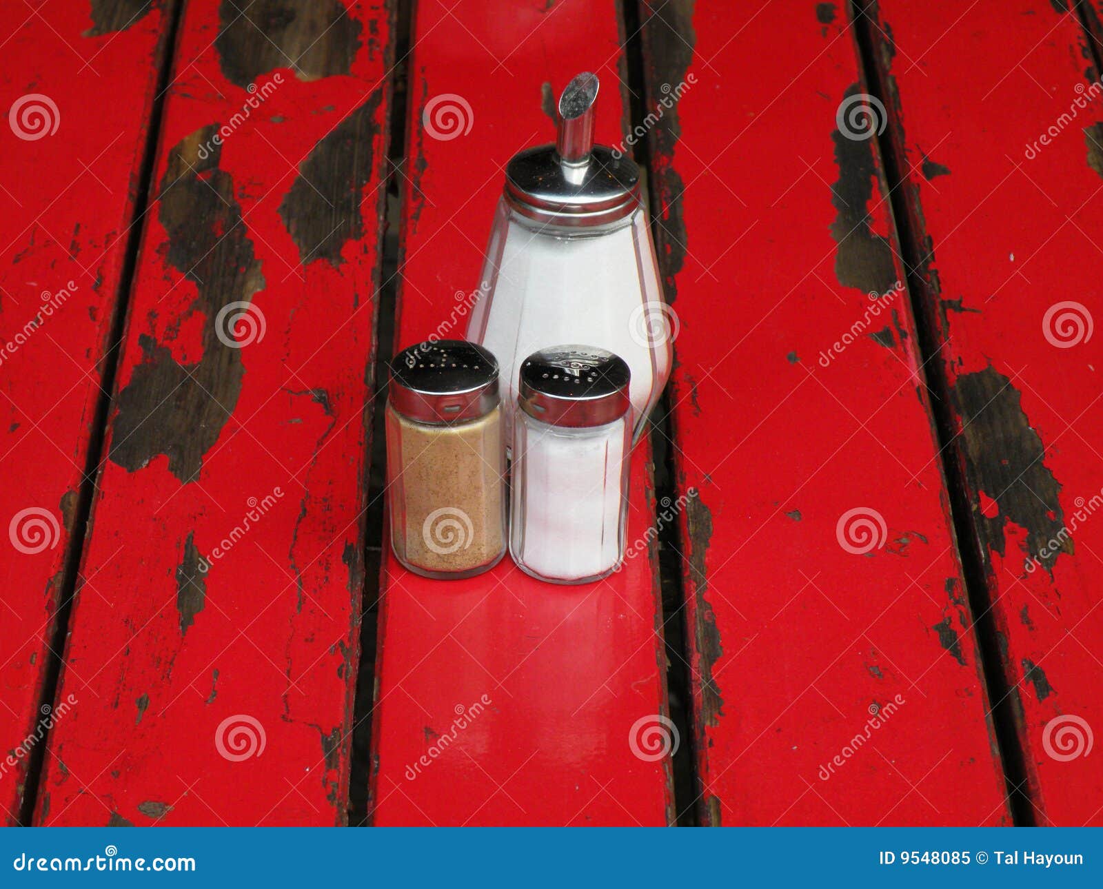 Salt Pepper and Sugar stock image. Image of salt, wood 9548085