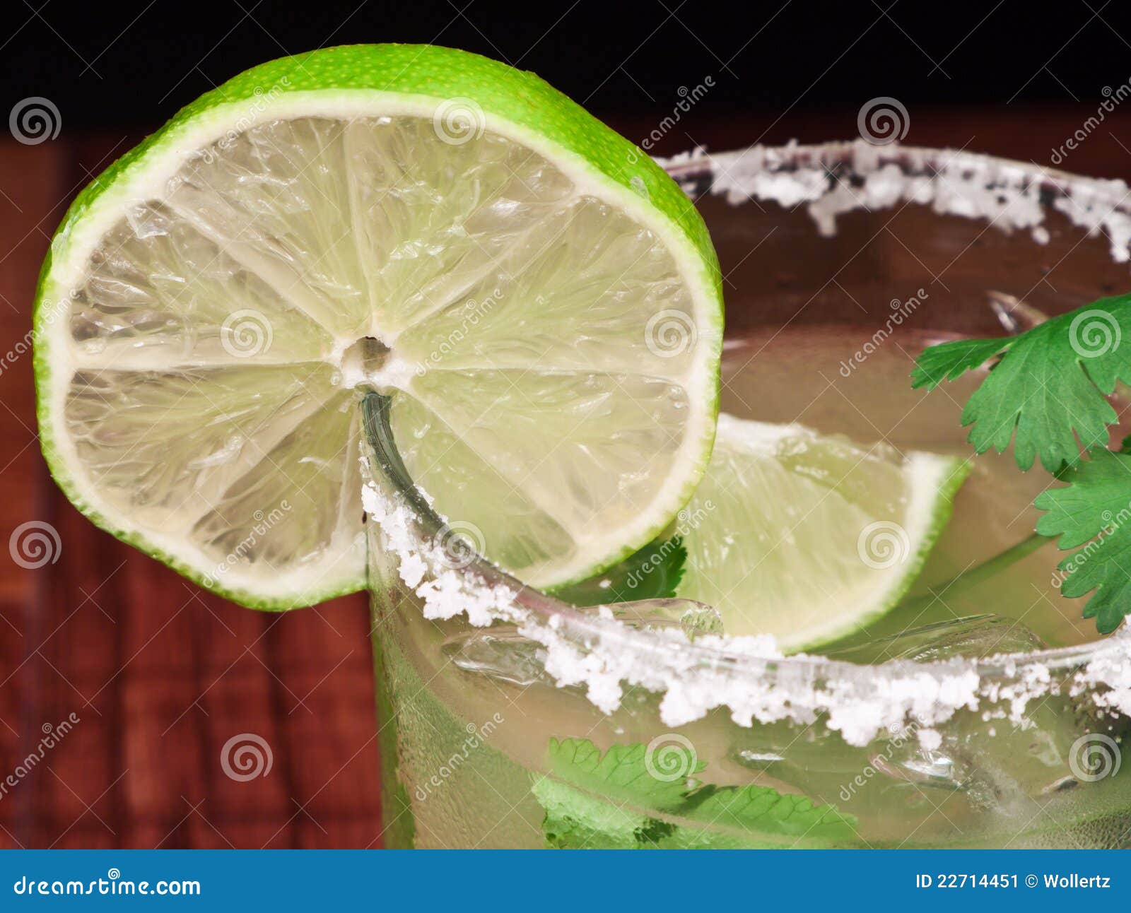 Salt Rim Margarita stock image. Image of herbs, mexican 22714451
