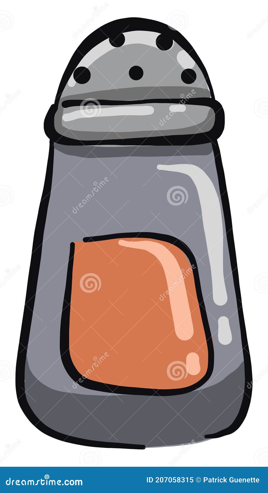 Salt Shaker, Illustration, Vector Stock Vector Illustration of food