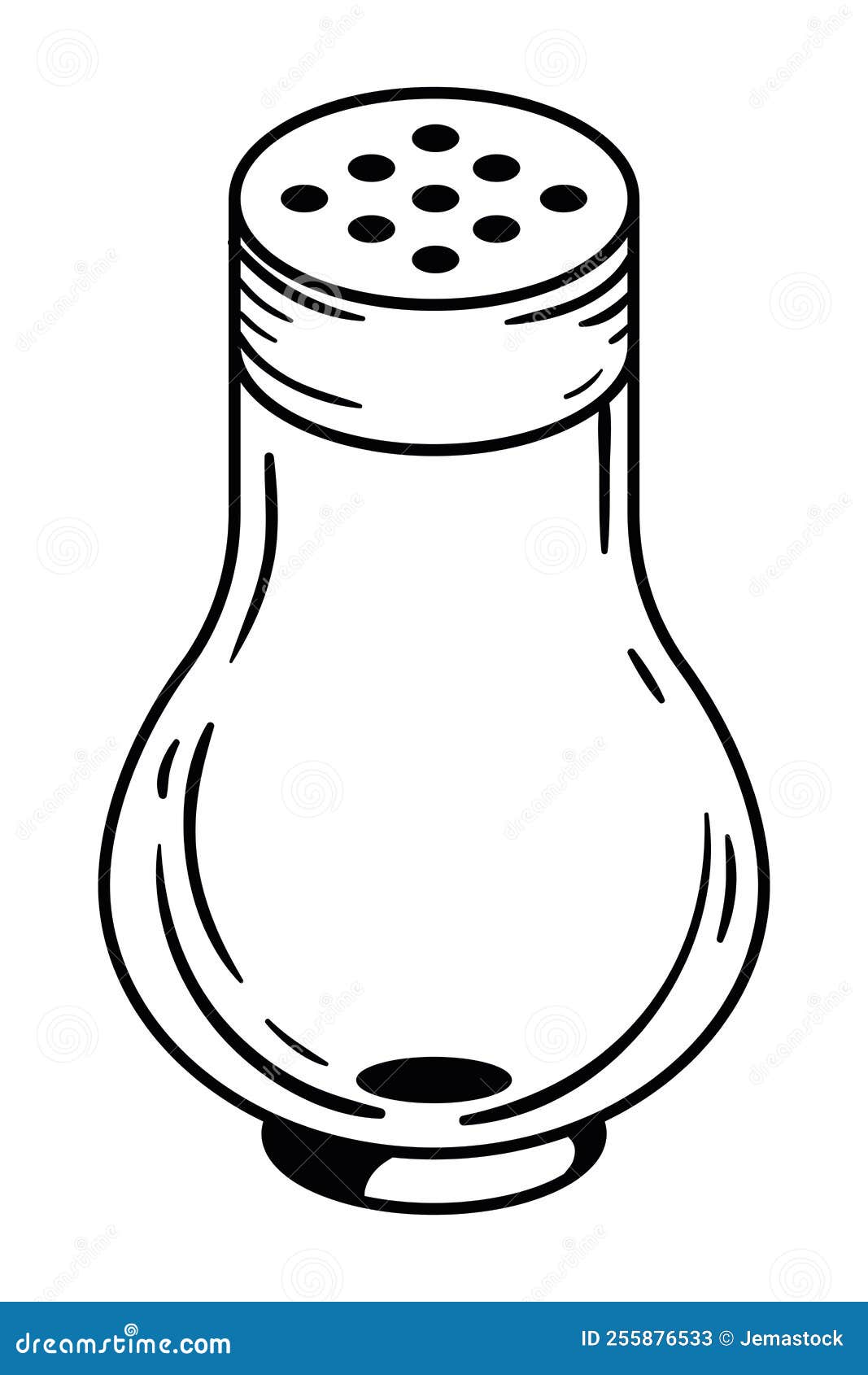 Salt shaker kitchen stock illustration. Illustration of bottle 255876533