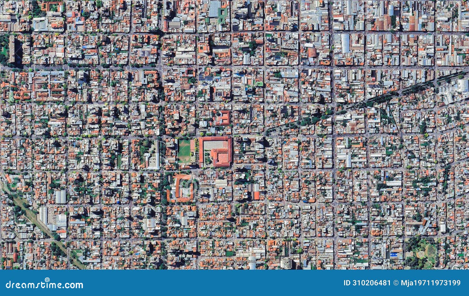 salta city, view from above, argentina