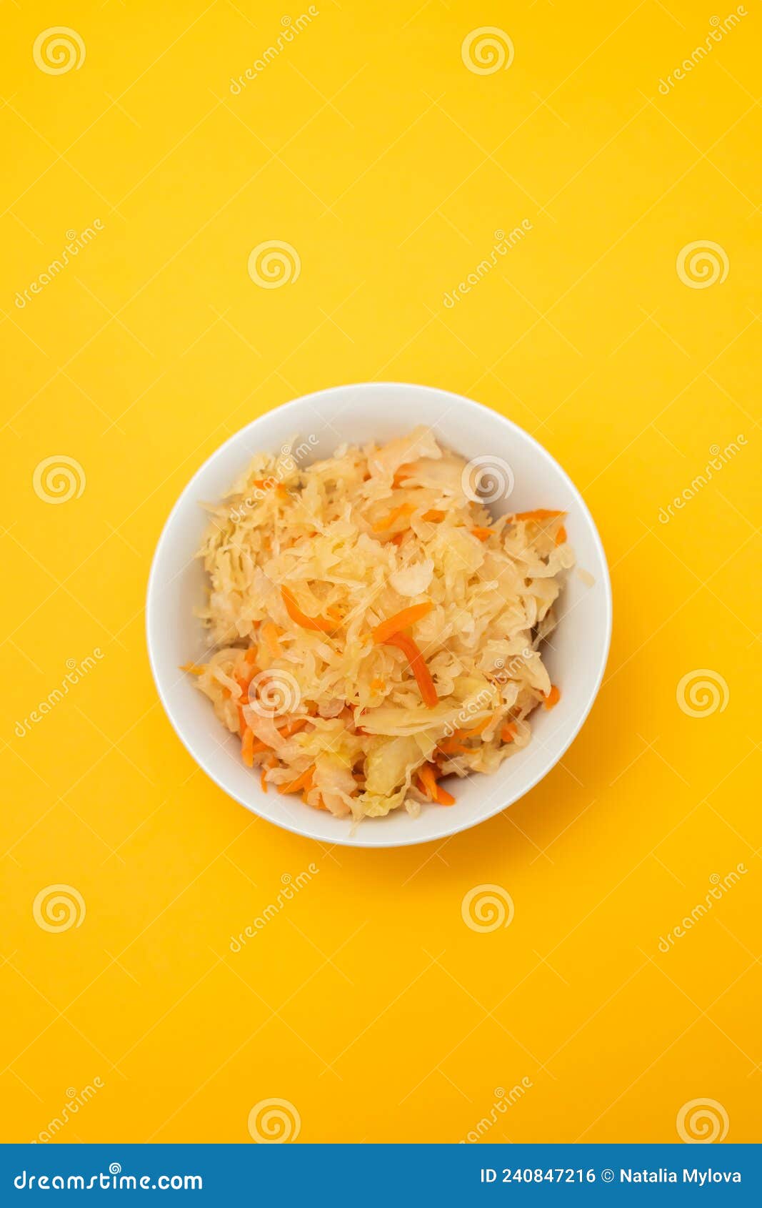 Salted Cabbage with Carrot in White Bowl Stock Photo Image of meal