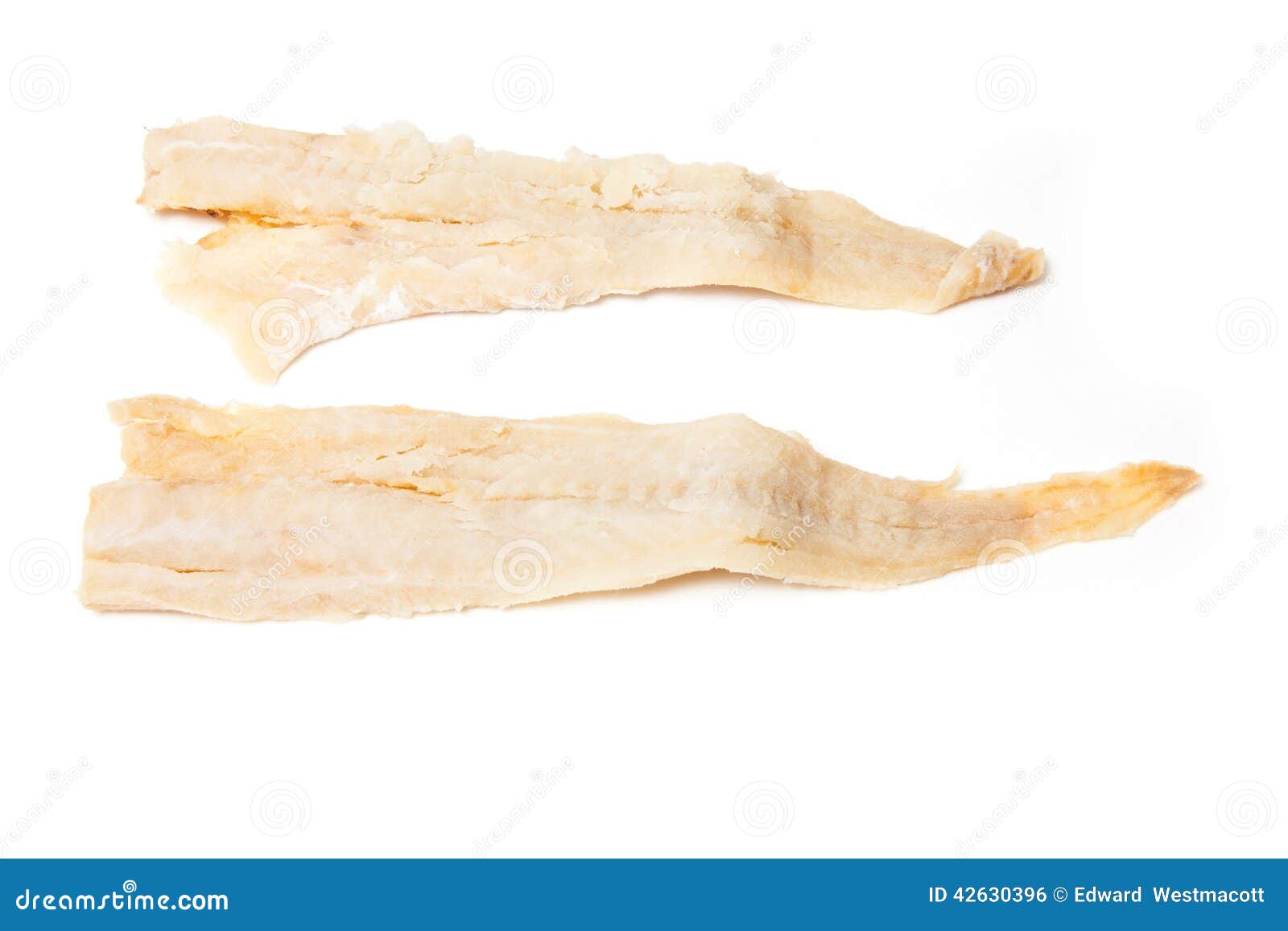 Salted cod fillets stock photo. Image of fish, slices 42630396