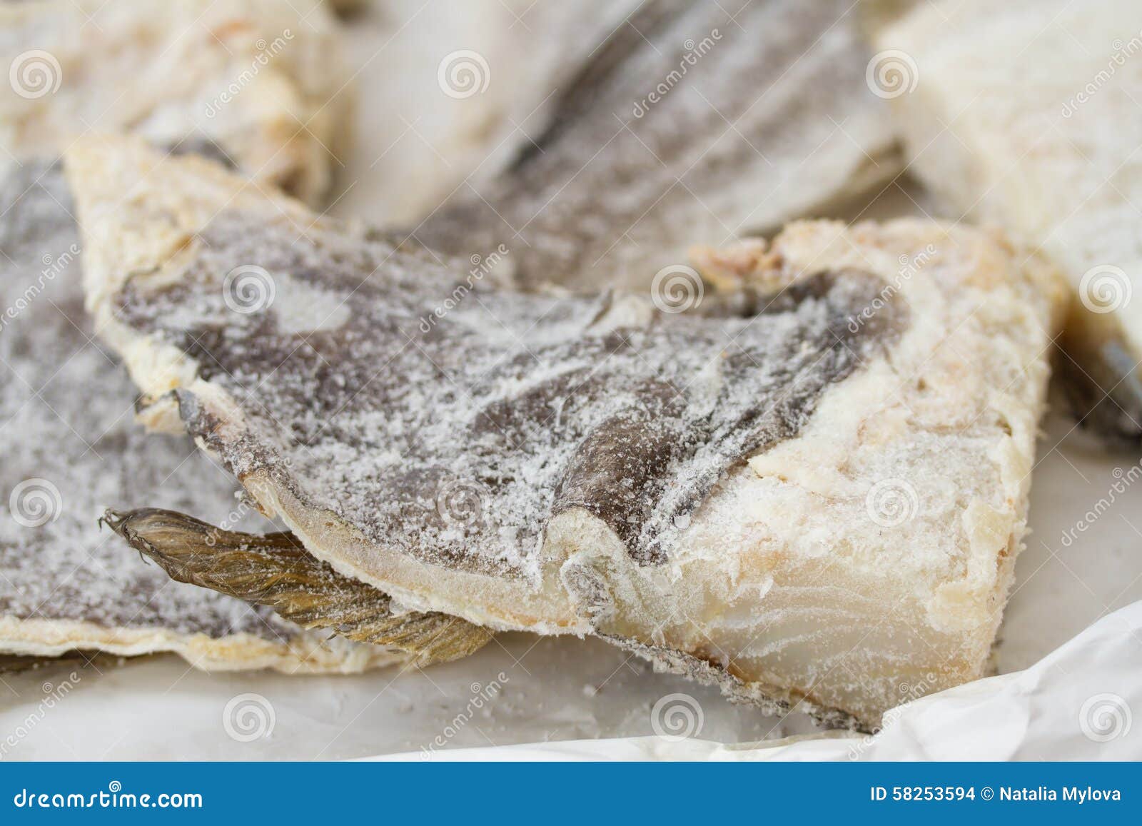 Salted cod fish stock photo. Image of portugal, dinner 58253594