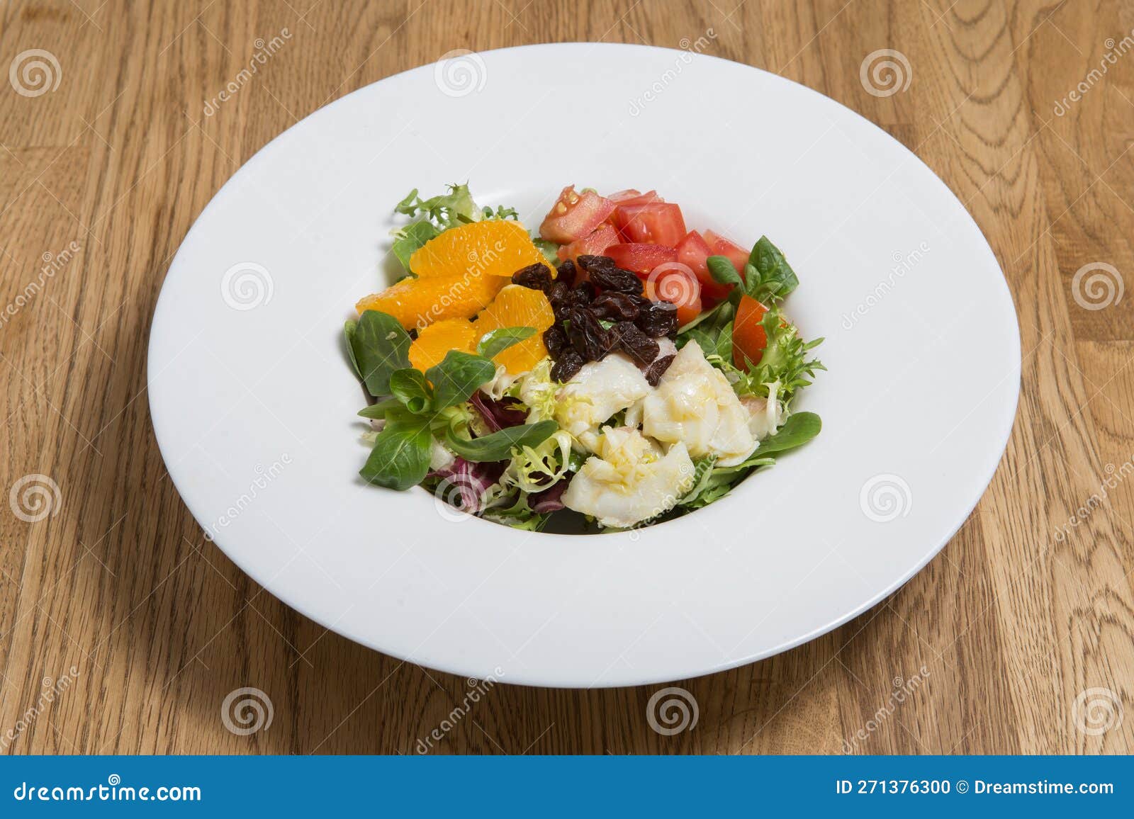 Salted Codfish Salad Bacalao Stock Photo Image of salad, spanish