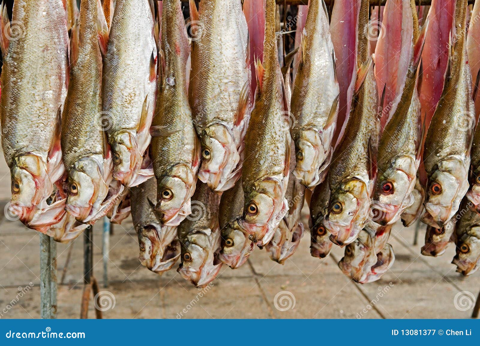 Salted fish stock image. Image of multi, prevent, china 13081377