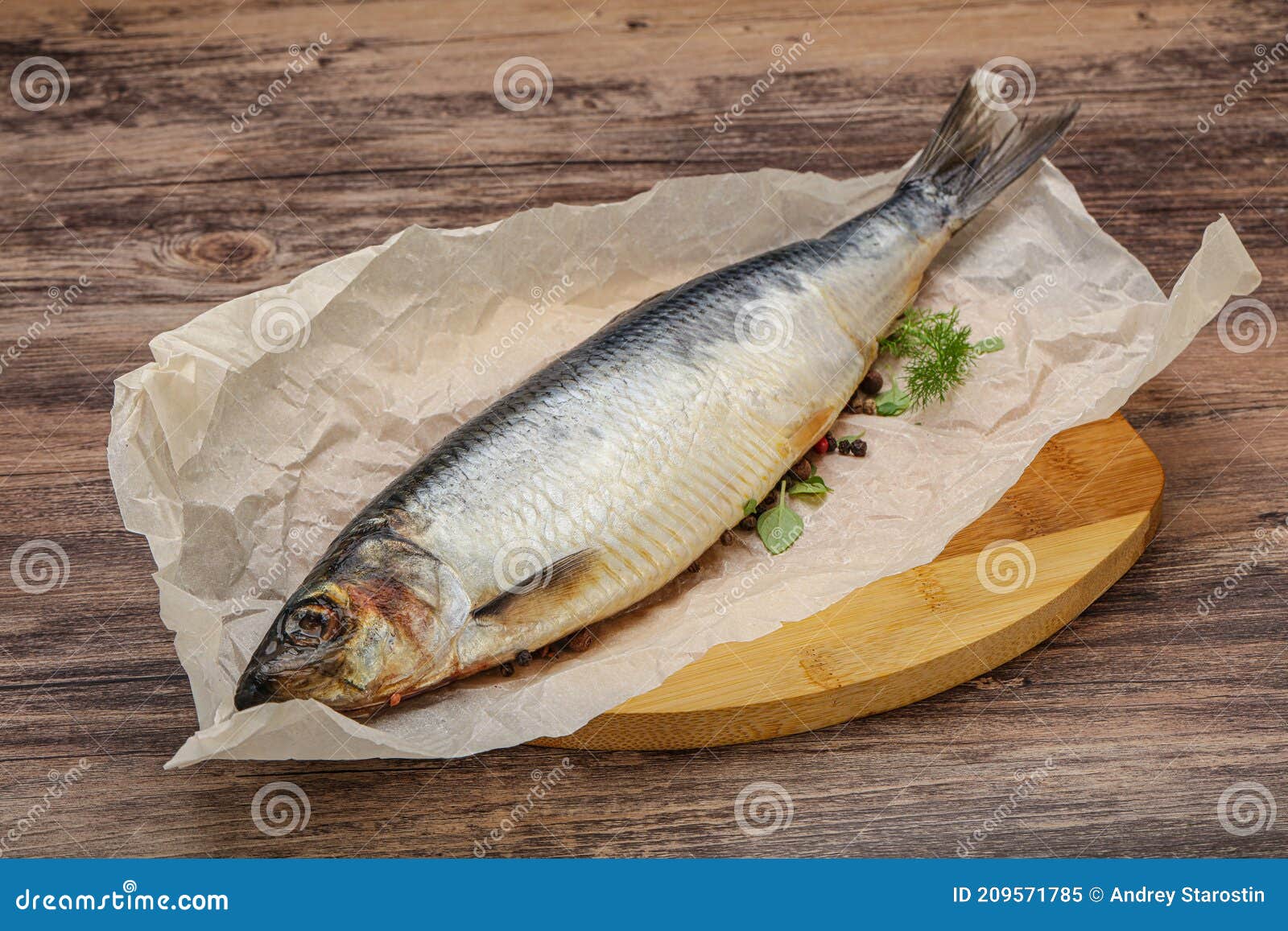 Salted Herring Fish with Pepper Stock Image Image of traditional
