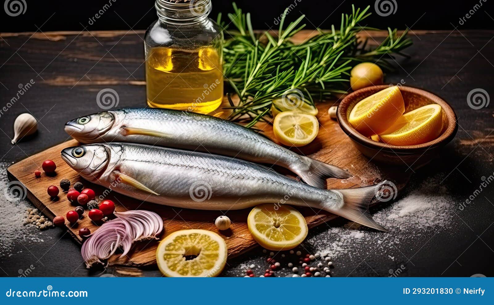Salted herring fish stock photo. Image of meal, dieting 293201830