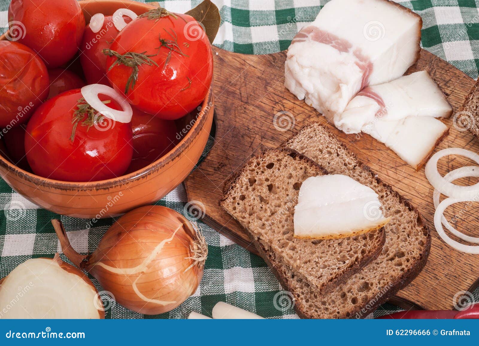 Salted Lard with Bread and Salt Stock Photo Image of cooking, portion