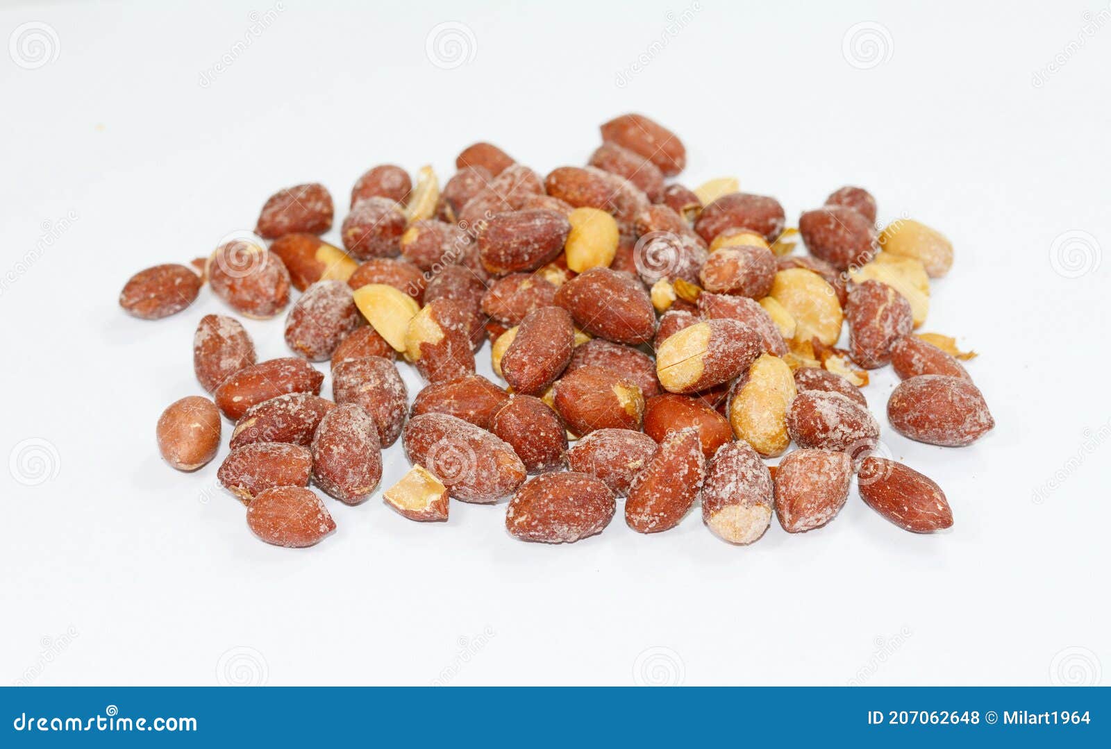 Salted peanuts isolated stock photo. Image of close 207062648