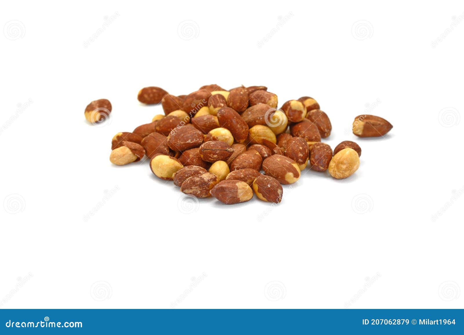 Salted peanuts isolated stock image. Image of gourmet 207062879