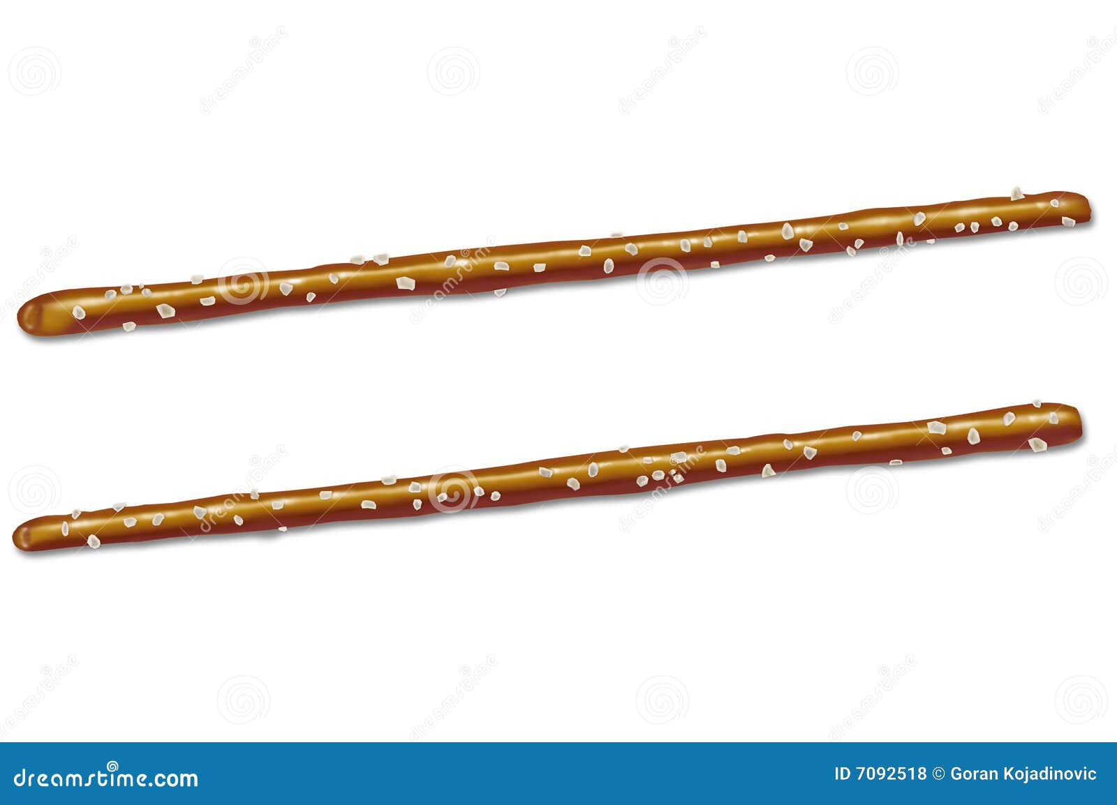 Salted pretzel sticks stock illustration. Illustration of tasteful