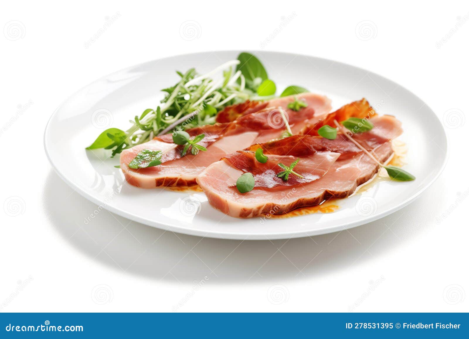 Saltimbocca Veal Dish with Prosciutto and Sage. Generative AI Image