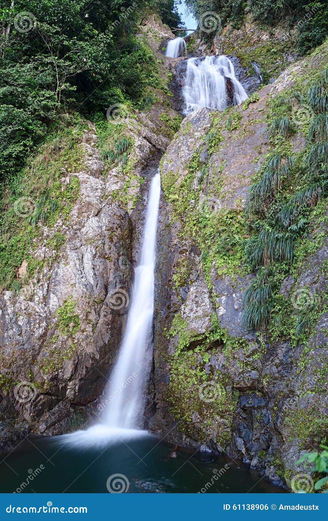 salto de dona juana waterfall, orocovis, puerto rico