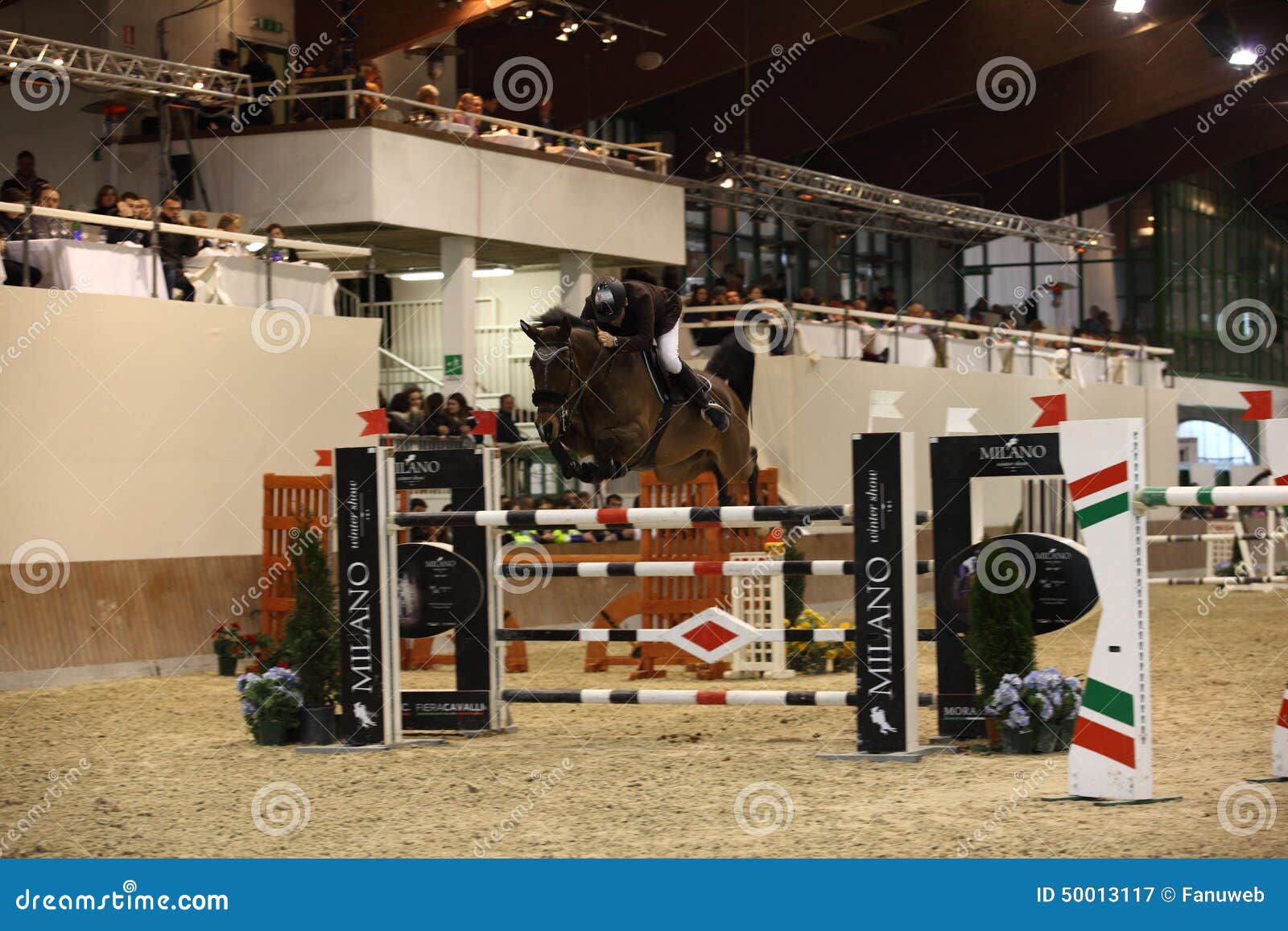 Salto Di Vermezzo Di Milan Winter Show Fotografia Editoriale - Immagine ...