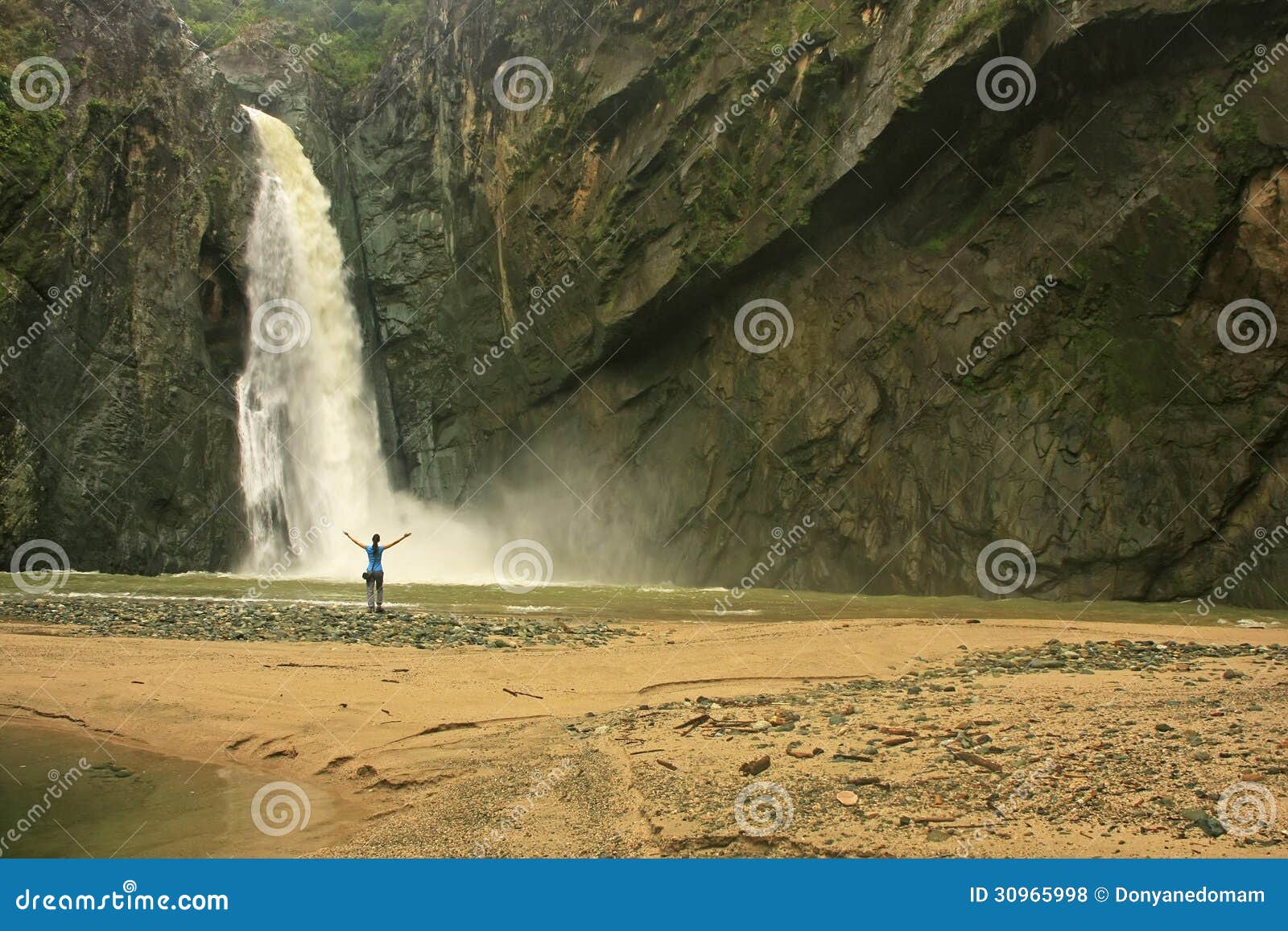 salto jimenoa uno waterfall, jarabacoa