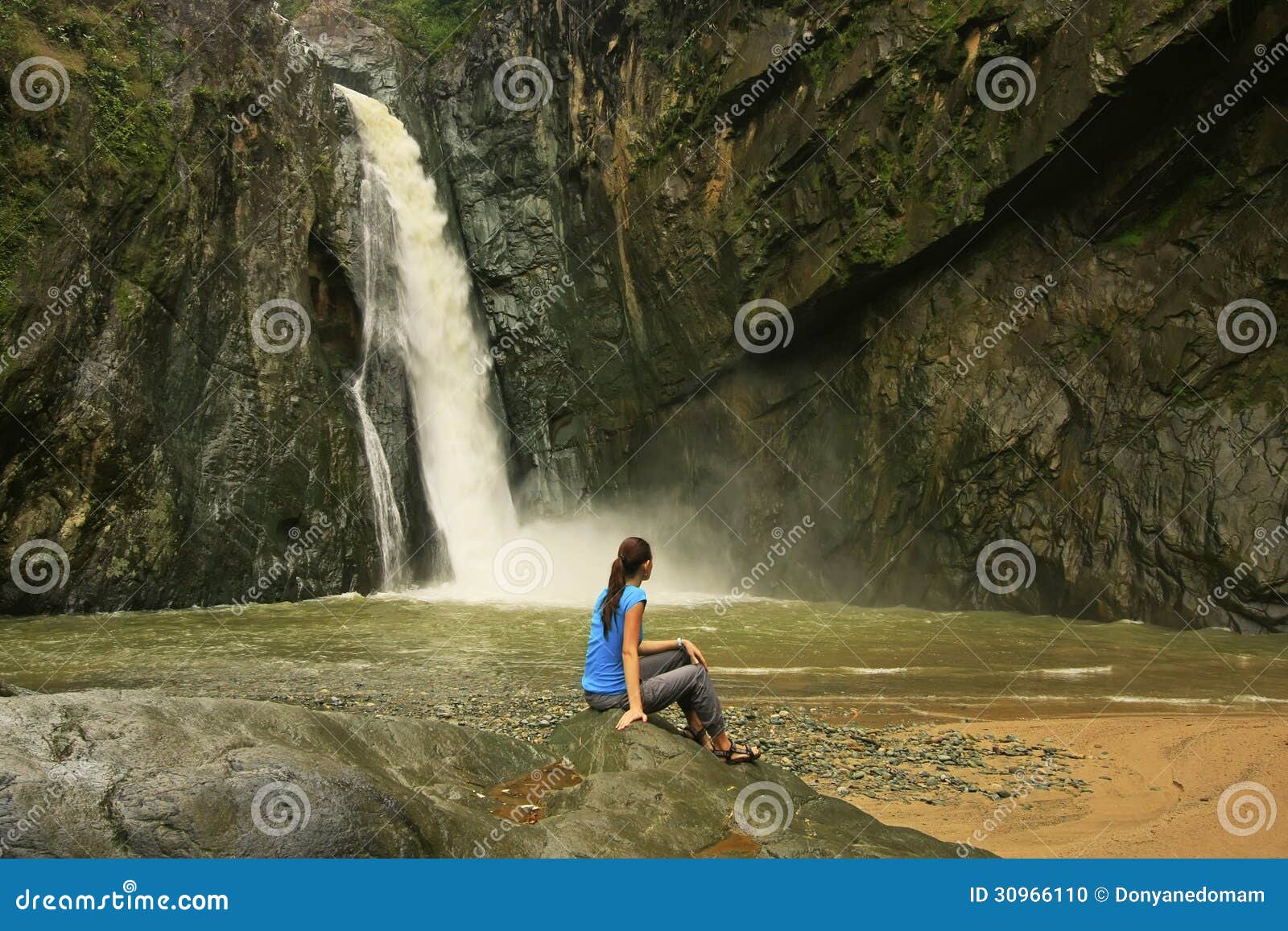 salto jimenoa uno waterfall, jarabacoa