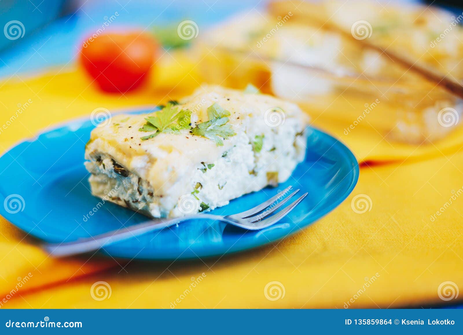 Salty Pie with Cheese and Cottage Cheese Stock Photo Image of cuisine