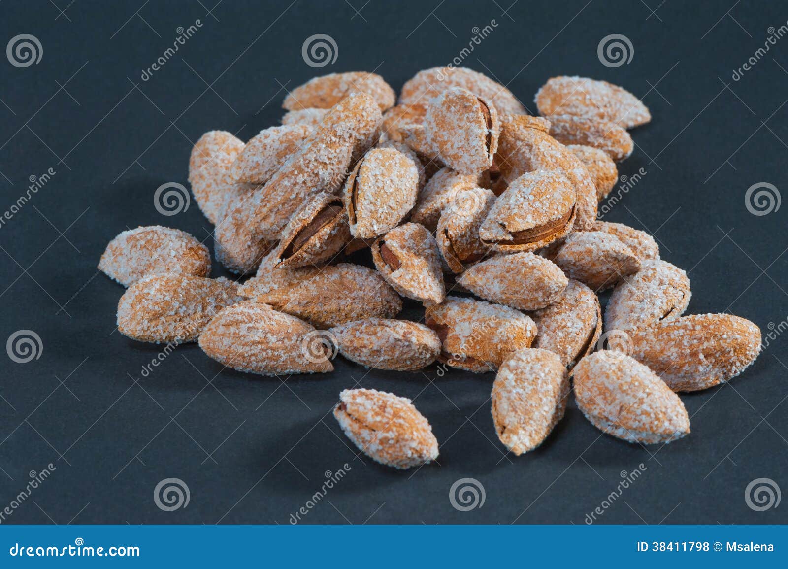 Salty Roasted Almonds in the Clip Stock Photo Image of magnesium