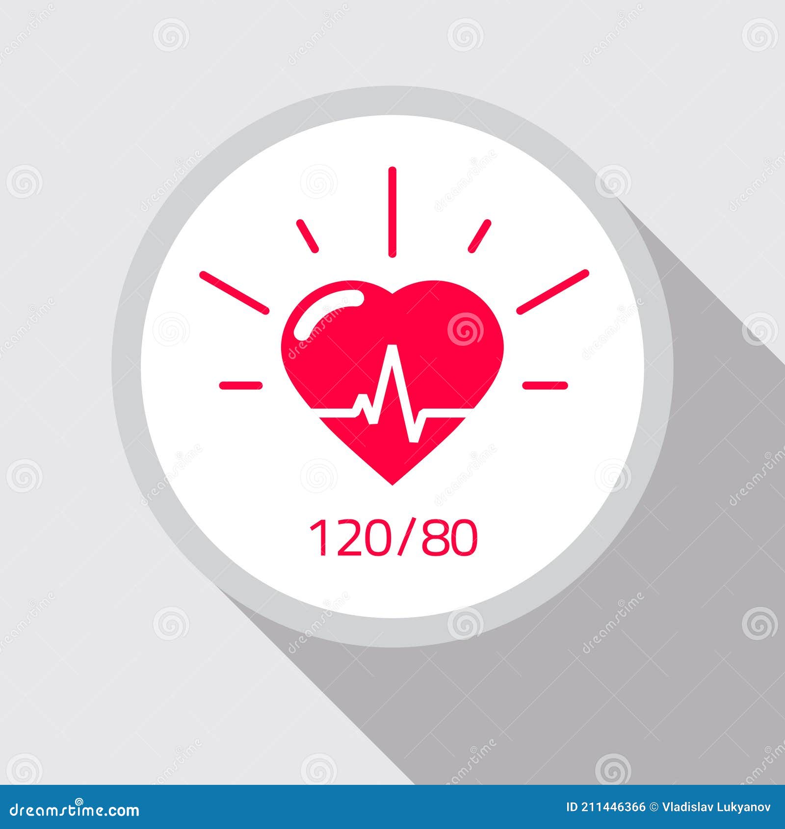 Salud Icono Vector Plano Dibujo Animado Concepto De Corazón Y Buena Presión  Arterial Ritmo Médico Símbolo Pulso Salud Ilustración del Vector -  Ilustración de sano, plano: 211446366