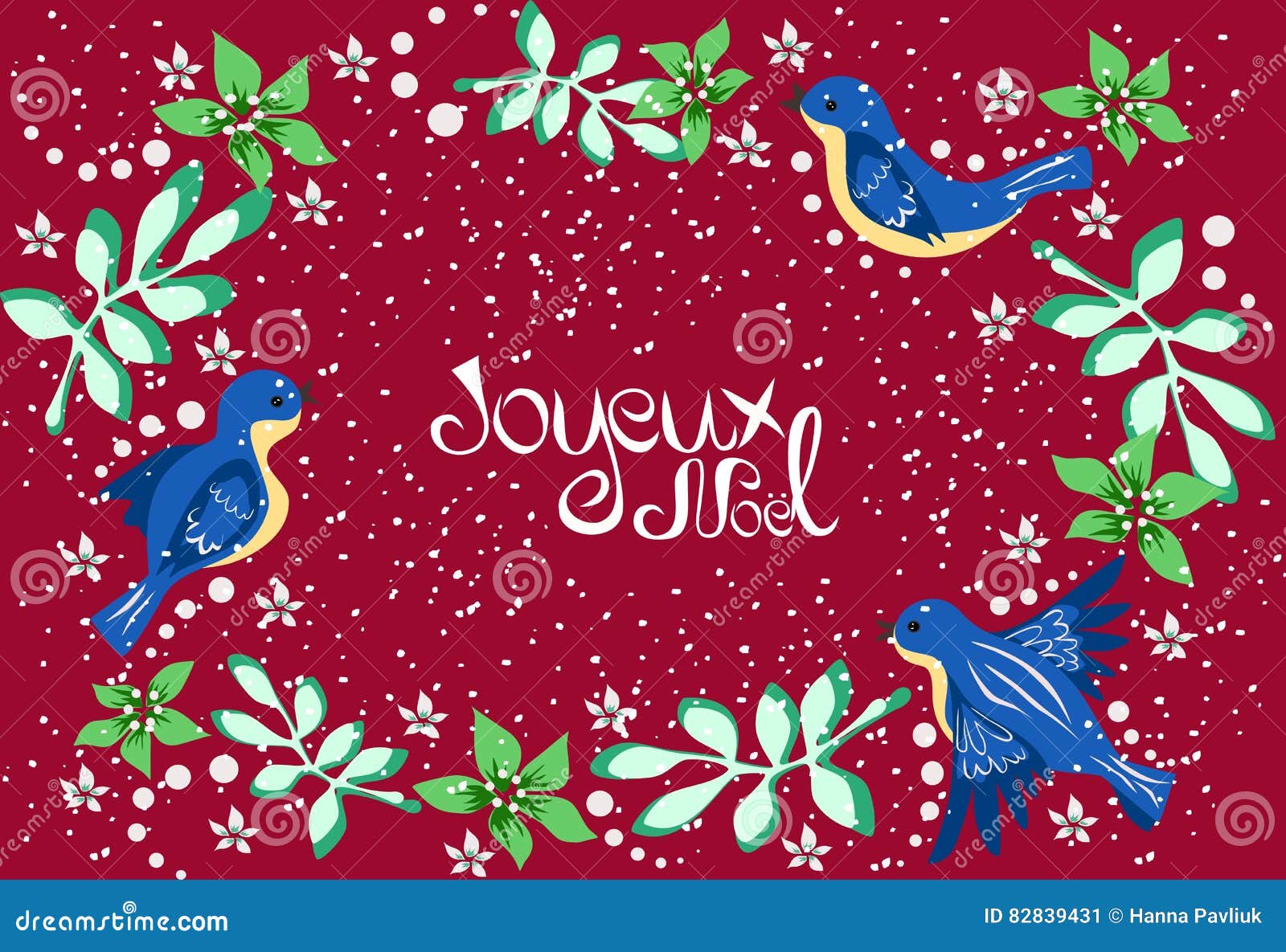 Buon Natale Traduzione Francese.Saluti In Francese Illustrazione Vettoriale Illustrazione Di Palline 82839431